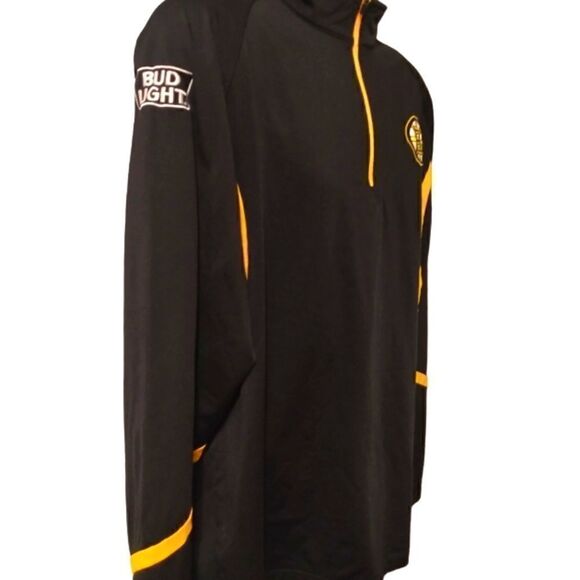 Boston Bruins Bud Light 1/4 zip  pullover Size L - Picture 2 of 8